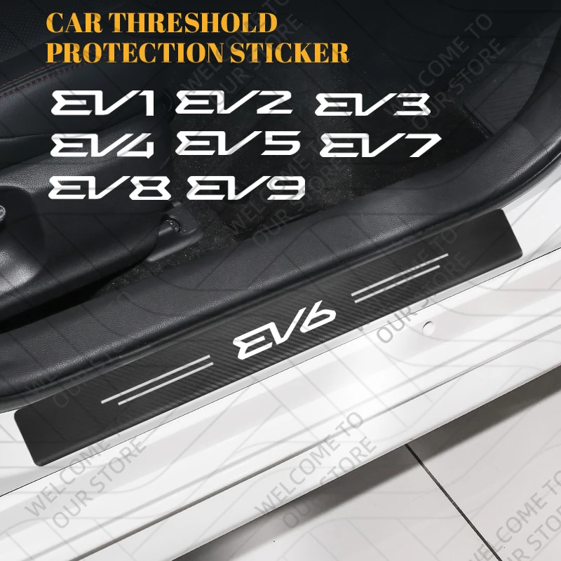 Autocollants anti-rayures pour rebord de porte de véhicule électrique, 4/5 pièces, pour EV9 EV8 EV7 EV6 EV5 EV4 EV3 EV2 EV1 EV LOGO Autocollants anti-rayures pour rebord de porte de véhicule électrique, 4/5 pièces, pour EV9 EV8 EV7 EV6 EV5 EV4 EV3 EV2 EV1 EV LOGO