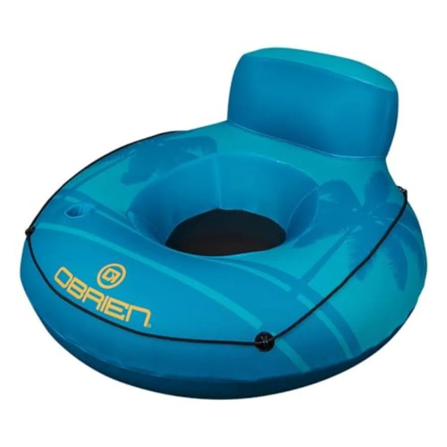 Ultimate Easy Rider Single Person River, Lake, Pool Float with Handles PVC, Blue, Extra-Stable Design Ergonomic Handles