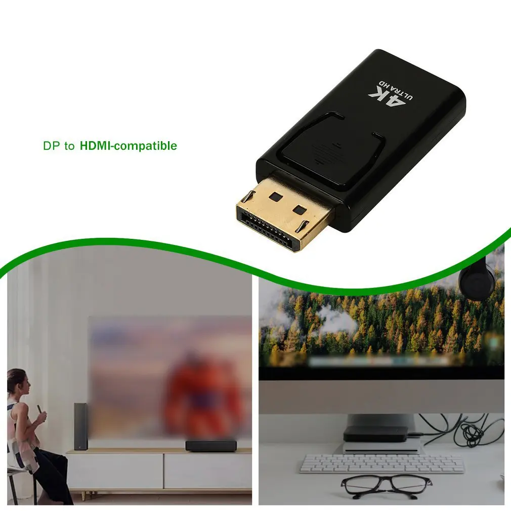 Dp To HDMI-compatible 4K Adapter Displayport Revolution HDMI-compatible Female Dp To HDMI-compatible Dropshipping Wholesale
