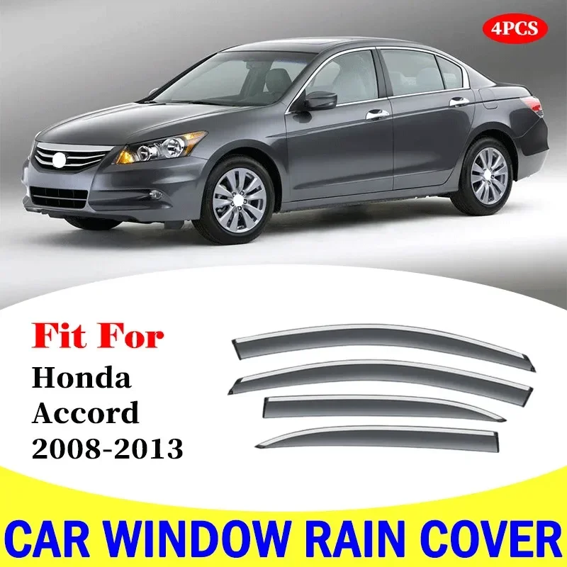 

For For Honda Accord 2008-2013 window visor car rain shield deflectors awning trim cover exterior rain cover car accessories