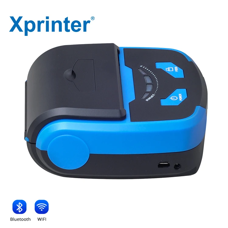 Impresora Xprinter XP-P810 de 3 pulgadas/80 mm con Bluetooth y WIFI, impresora portátil mini, impresora térmica de recibos.