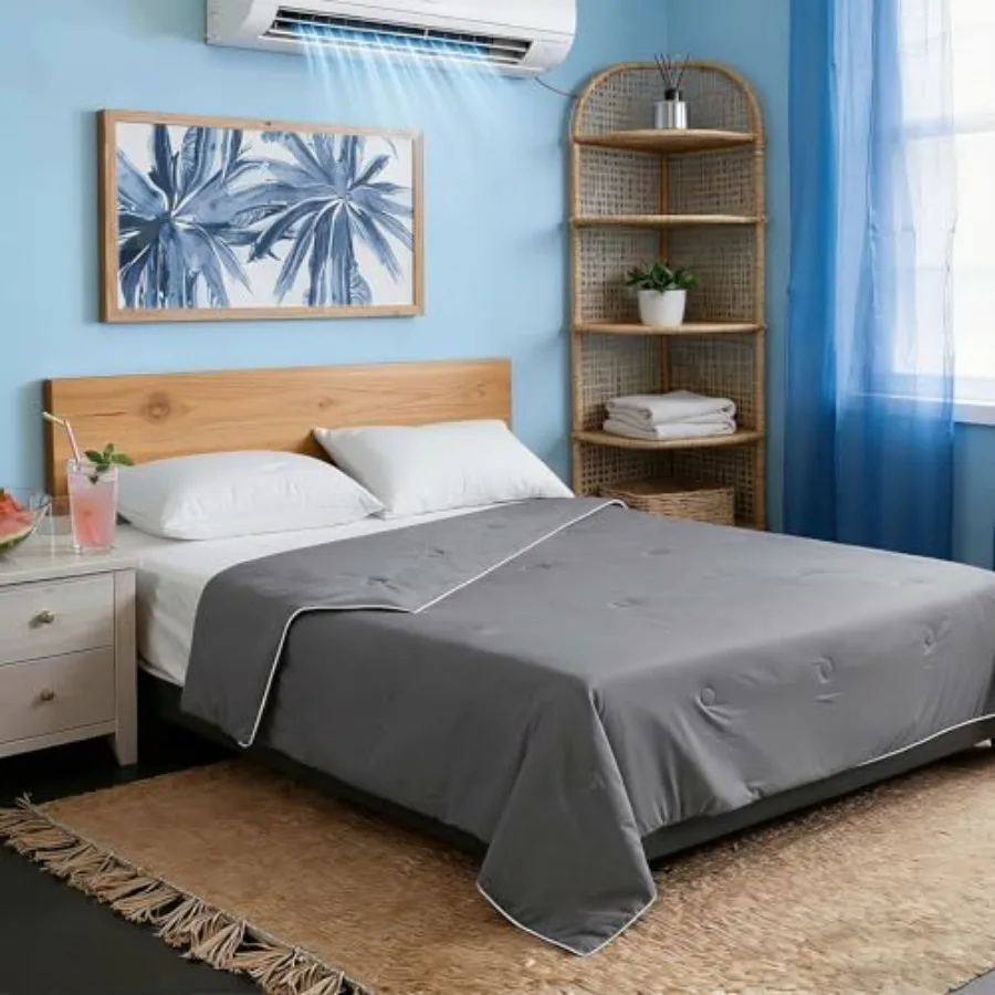 

Twin XL Cooling Comforter with Tencel™ Fill for Hot Sleepers and Night Sweats - Lightweight Breathable Double-Sided Cold Blanke