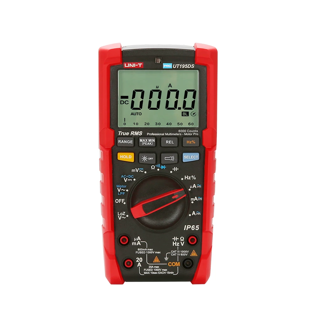 HotUNI-T UT195DS Präzise AC DC Digital Multimeter Taschenlampe LoZ Messung Multimeter Tester Handheld Einstellbare Multimeter