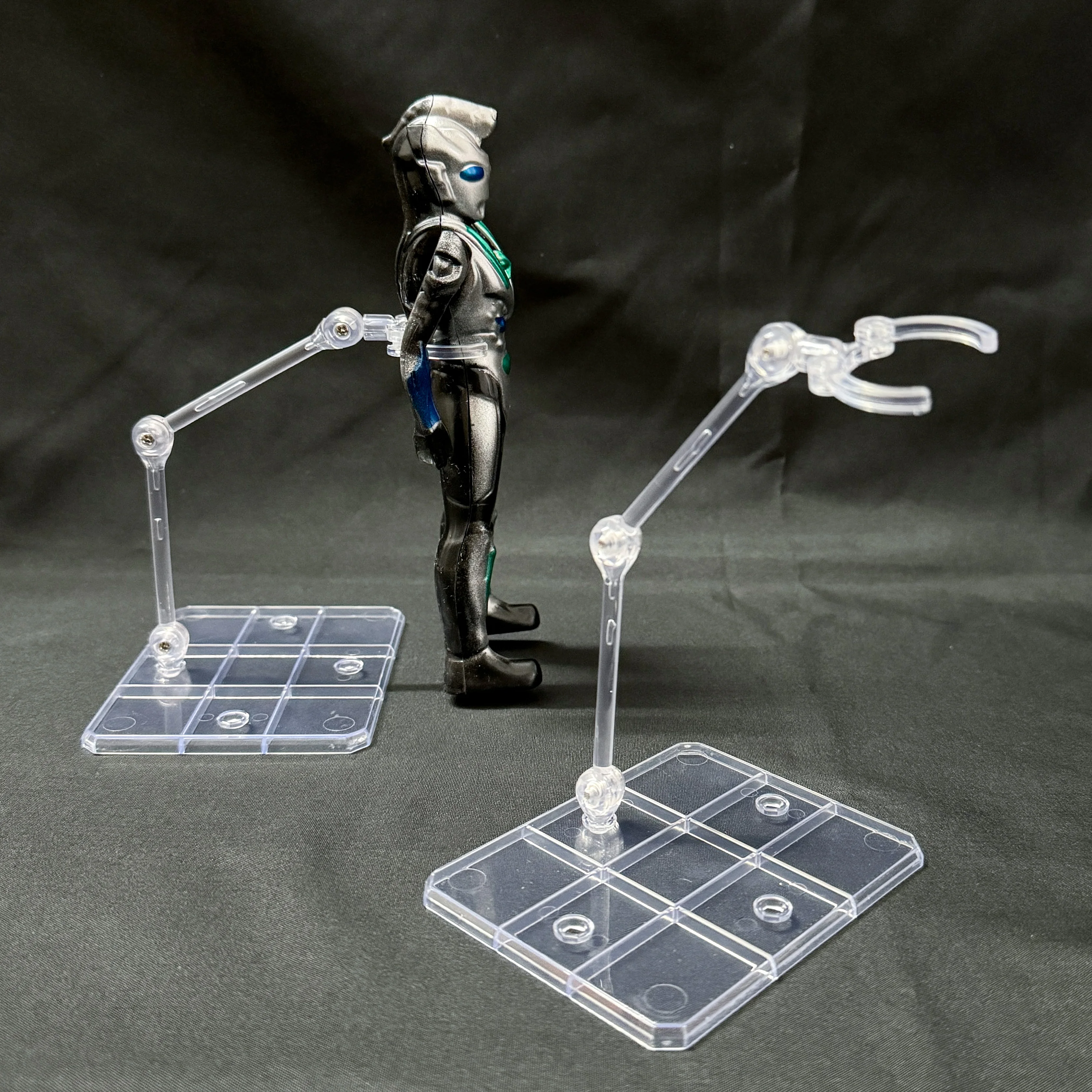Action Figure Stand Assembly Doll Figure Display Holder Base Clear