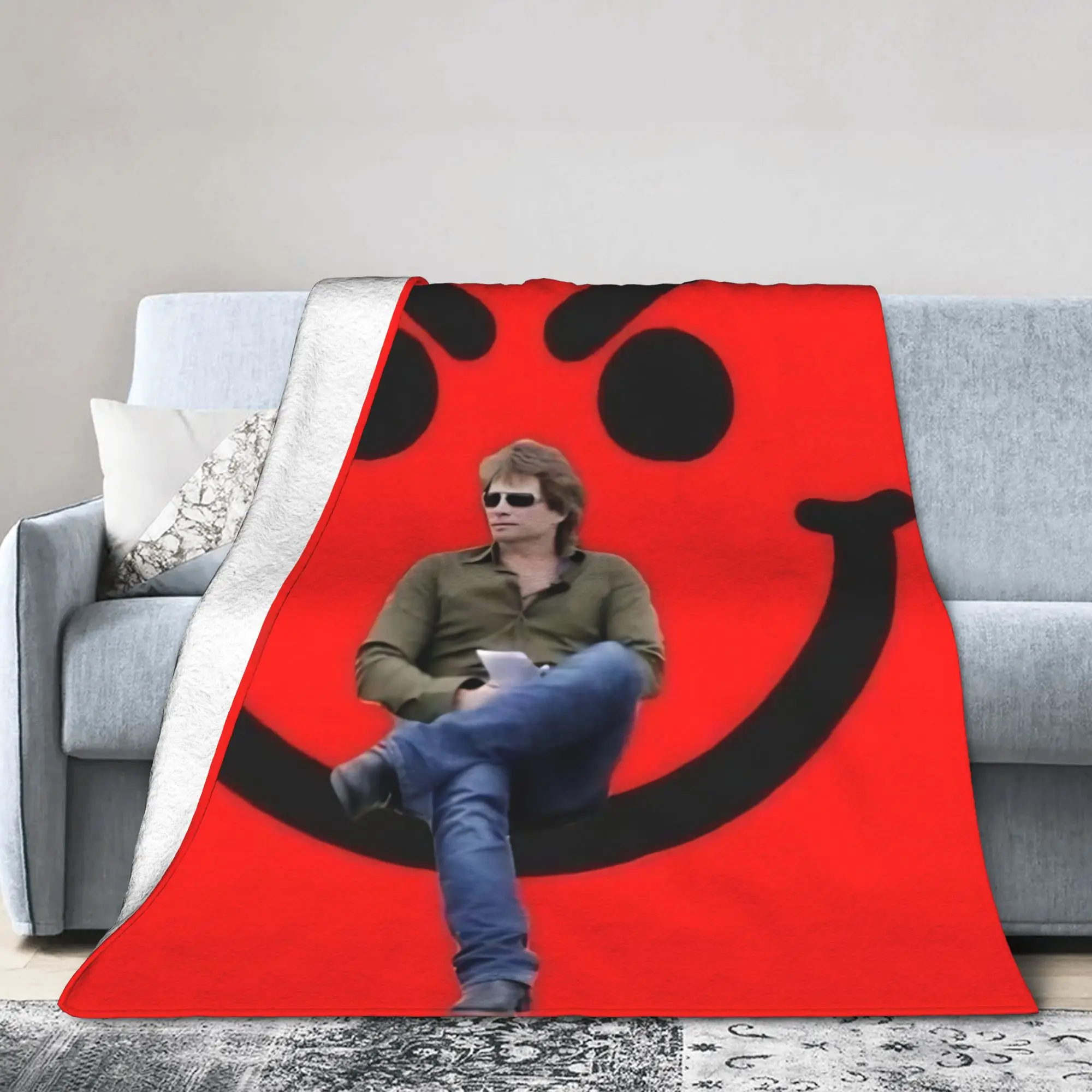 Bons Jovis Forever Tour 2026 Blanket Cover Have A Nice Day Flannel Throw Blankets Bedding Couch Portable Soft Warm Bedspread