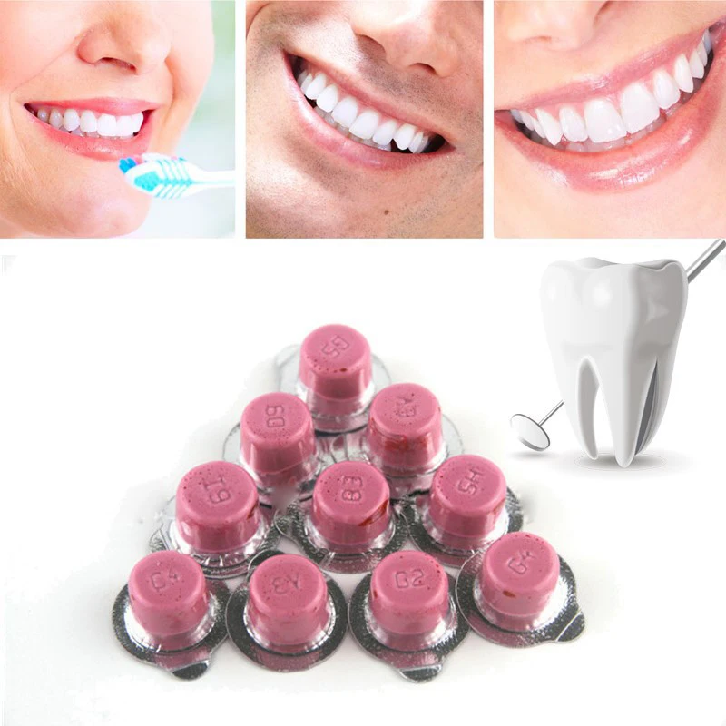 10pcs Dental Polishing Paste Mini Professional Teeth Whitening Polisher White Smile Tooth Burnishing Polishing Paste