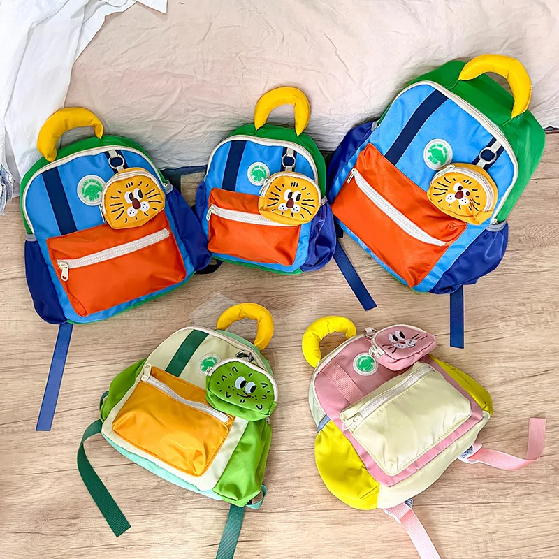 2024 Children School Backpack for Girls Boys Kids School Bag for Kindergarten Primary Preschool Backpack Child Travel Bag M/L