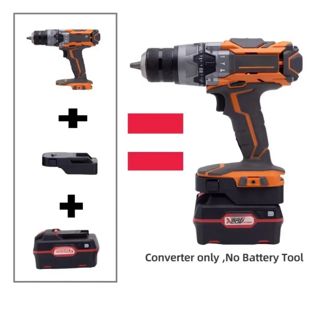 Adaptador de baterías 1PCAK para convertidor de litio Lidl Parkside x20v Team a convertidor de herramientas Ridgidr / AEG de 18V (solo adaptador)