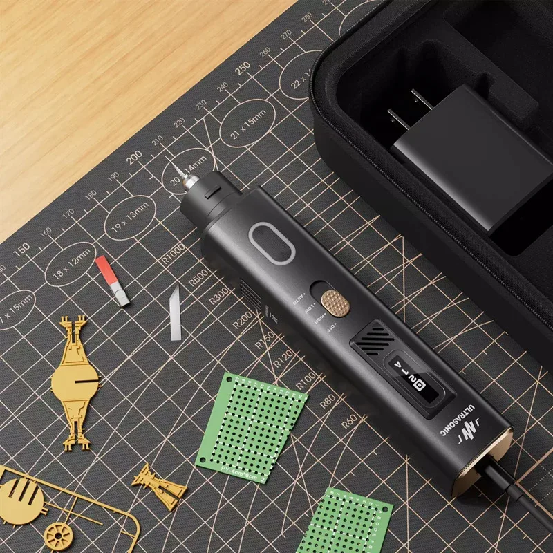 JM-Y10 Ultrasonic Cutting Knife with OLED Screen LED Lighting Multi-function Glue Removal Line Cutting Polishing Pen