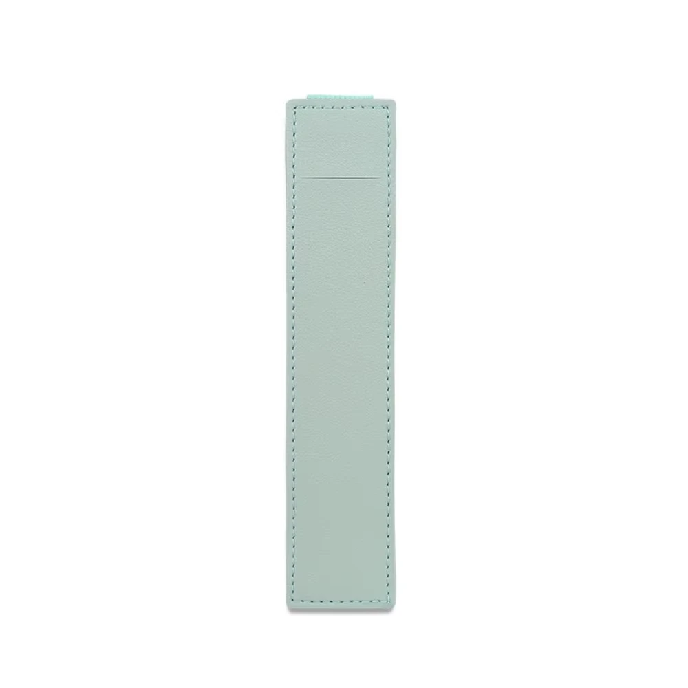Pu Leather Pen Bag Elastic Buckle Book Notebook Fashion School Pen Case for Office Meeting Easy Carry Office Student Stationery image 6
