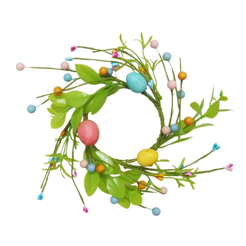 Practical Handmade Easters Wreath Hanging Wreath Decorative Garlands Wall Ornament Suitable for Easy Hanging and Storaging Y5GB