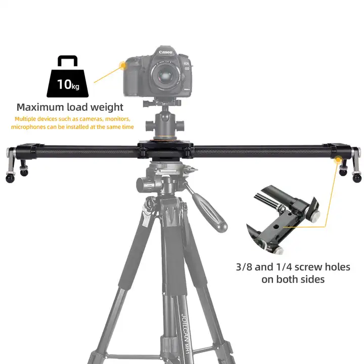 VECTORGEAR Professional Video Carbon Fiber Camera Slider Manual Track Stabilizer Rail For Filmmaking Panning Follow Focus