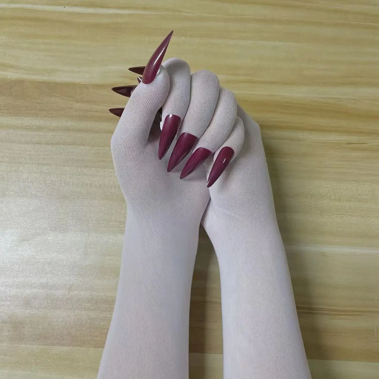 1 쌍 만찬 얇은 통기성 남성 여성 선 스크린 스타킹 긴 장갑 네일 아트 페티쉬 크로스 드레싱 의상 남성용