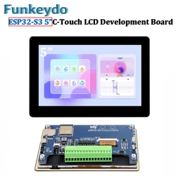 ESP32-S3 5 inch IPS Touchscreen LCD Display Development Board Dual-Core Processor 1024x600 ESP32 Display for Arduino IDE VSCode