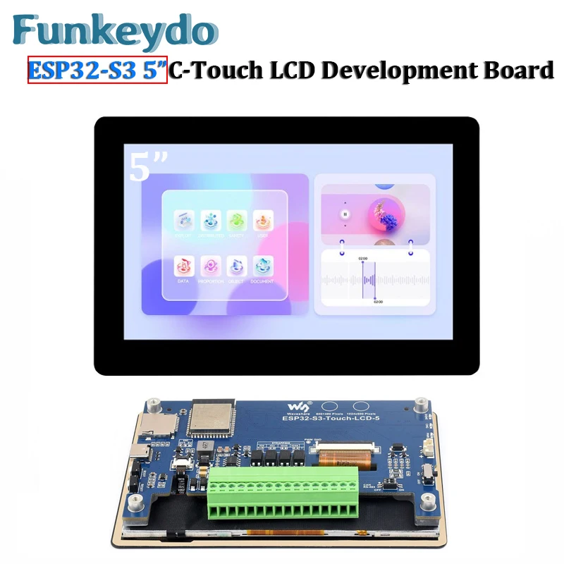 ESP32-S3 5 inch IPS Touchscreen LCD Display Development Board Dual-Core Processor 1024x600 ESP32 Display for Arduino IDE VSCode