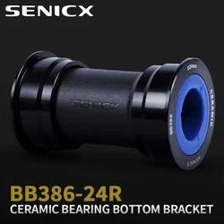 SENICX BB386-24mm Axis Movimento Central Press Fit 46mm Road Bicycle Bottom Bracket Ceramic BB Fit for Shimano Gravel Bike Parts