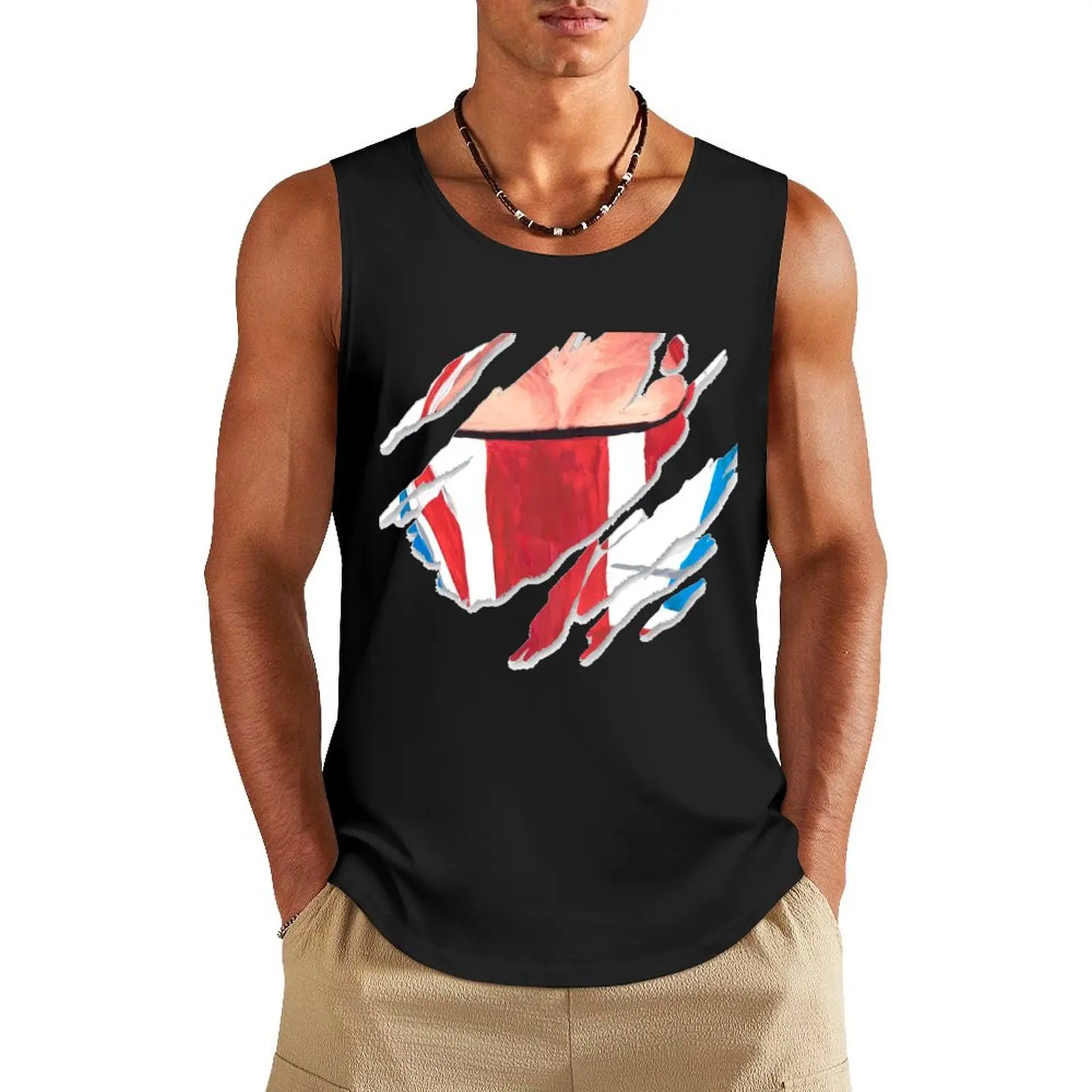 

ginger scratch Tank Top gym top gym sleeveless shirt man gym