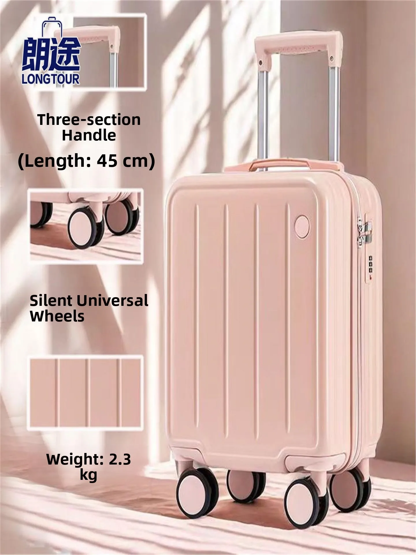 

Чемодан для ручной клади 4 дюйма, маленькая сумка-тележка для авиаперелетов, без необходимости оформления багажа, для авиалиний весна-осень, материал ABS/PC