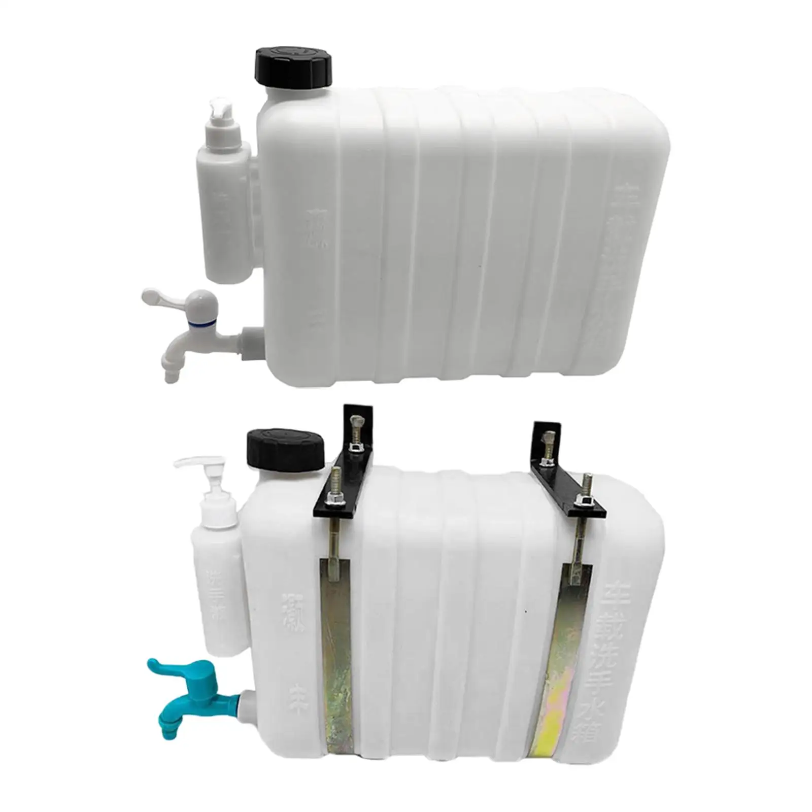 Mount Water Tank 14 Liter with Faucet Easily Install Portable PP Structure for Long Distance Drivers Lightweight