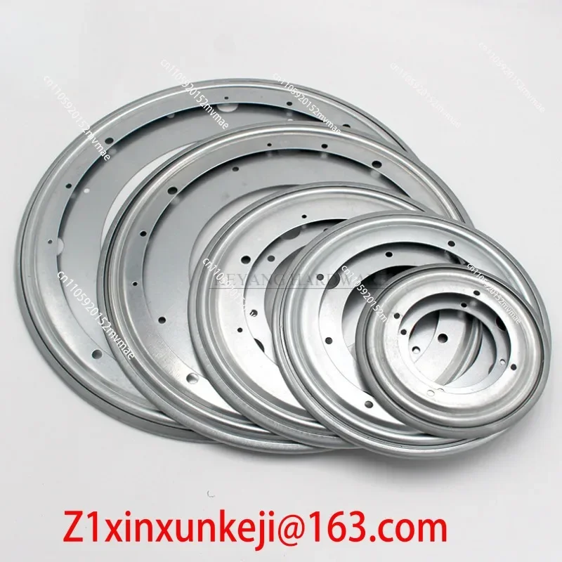 Galvanized Full Bead Round Hollow Hardware Turntable Display Rack Rotating Bookcase Full Bead Bearing Base 360 Degree Rotation