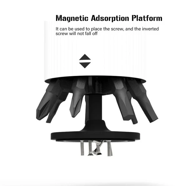 Wowstick กล่องเก็บหัวไขควงขนาดเล็กแบบพกพา, กล่องฐานรองถาดสำหรับ Xiaomi wowstick 1S 1F 1P ไฟฟ้า