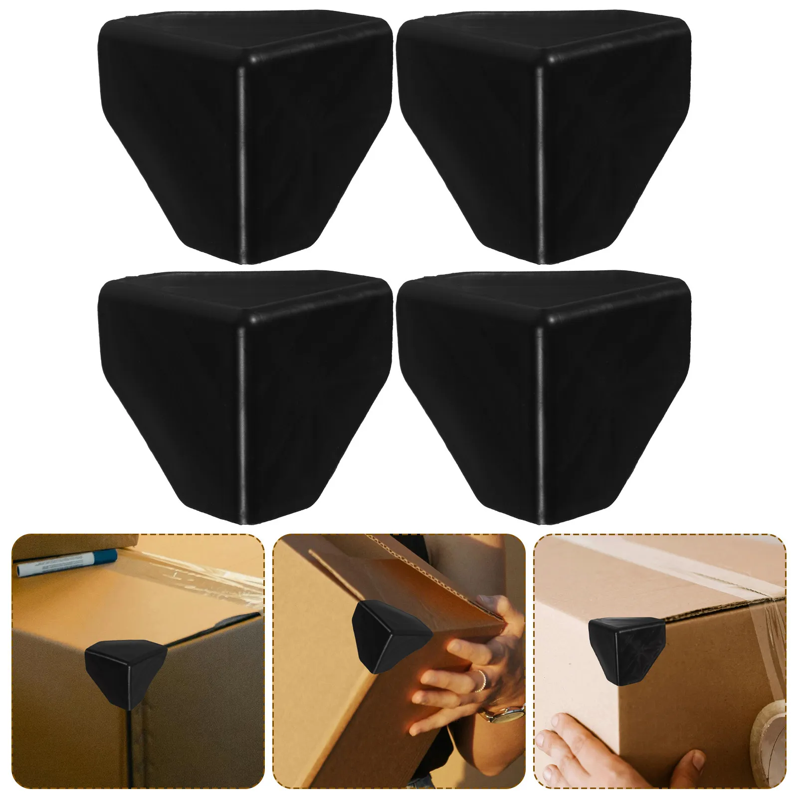 

100 шт. пластиковых защитных уголков для коробок, шкафов, дверных панелей, фоторамок, паллет, для безопасной транспортировки и защиты краев при переезде