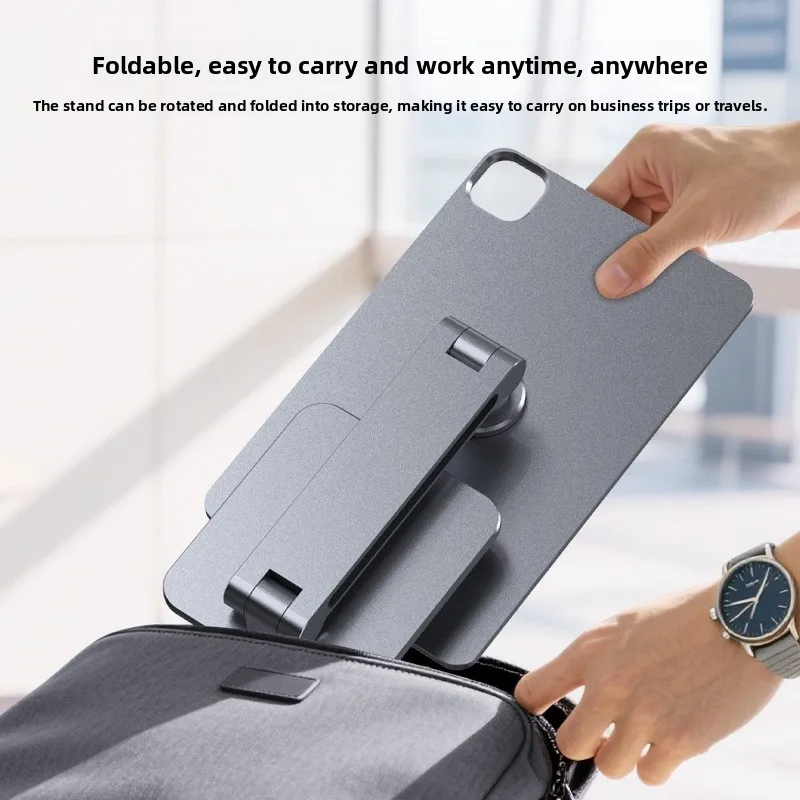 Aluminum alloy touchpoint magnetic charging tablet bracket is suitable for IPADPRO12.9 inch, IpadAir13
