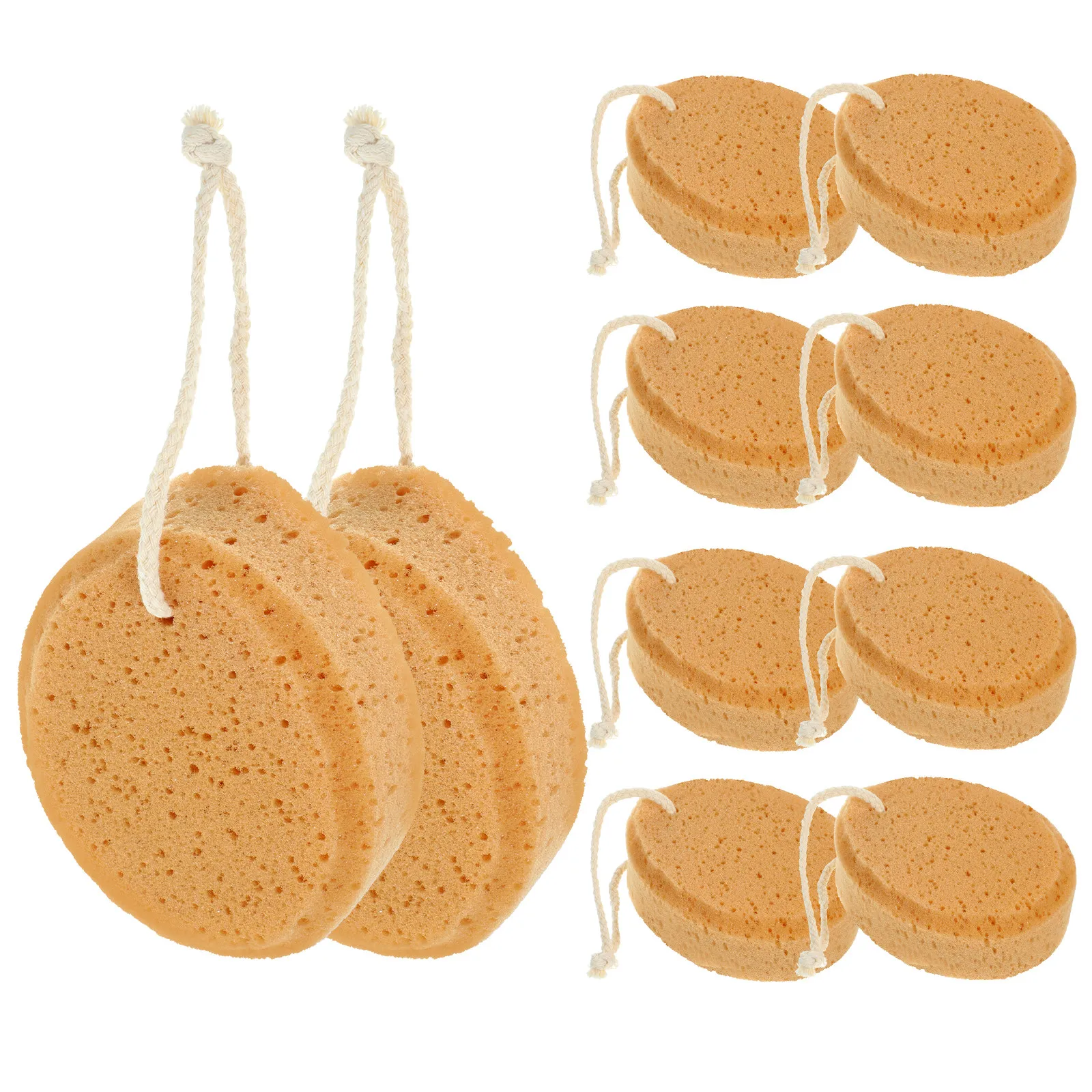 

10Pcs Premium Honeycomb Bath Sponge Extra Absorbent Lathering Shower Sponge for Babies Toddlers Kids Adults Exfoliator