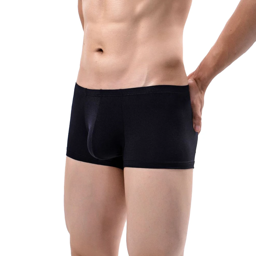 

Sexy Men Shorts Trunks Jockstrap Bulge Pouch Boxer Hip Lift Low Rise Briefs Mesh Thin Underwear Solid Breathable Underpants