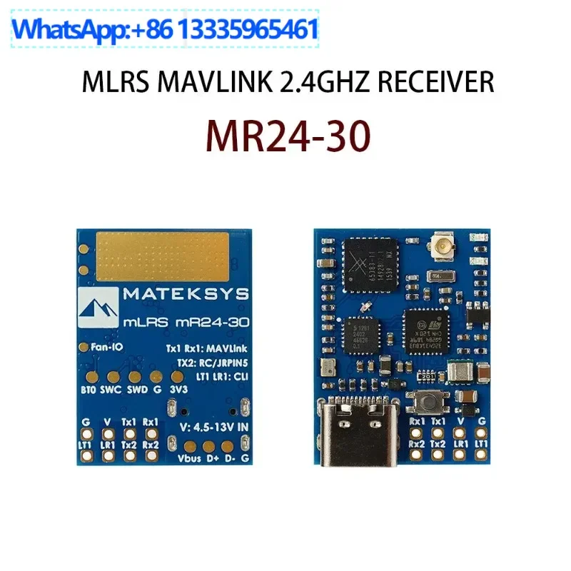 

MATEKSYS MLRS MAVLINK 2.4GHZ RECEIVER MR24-30 dBm RF Power