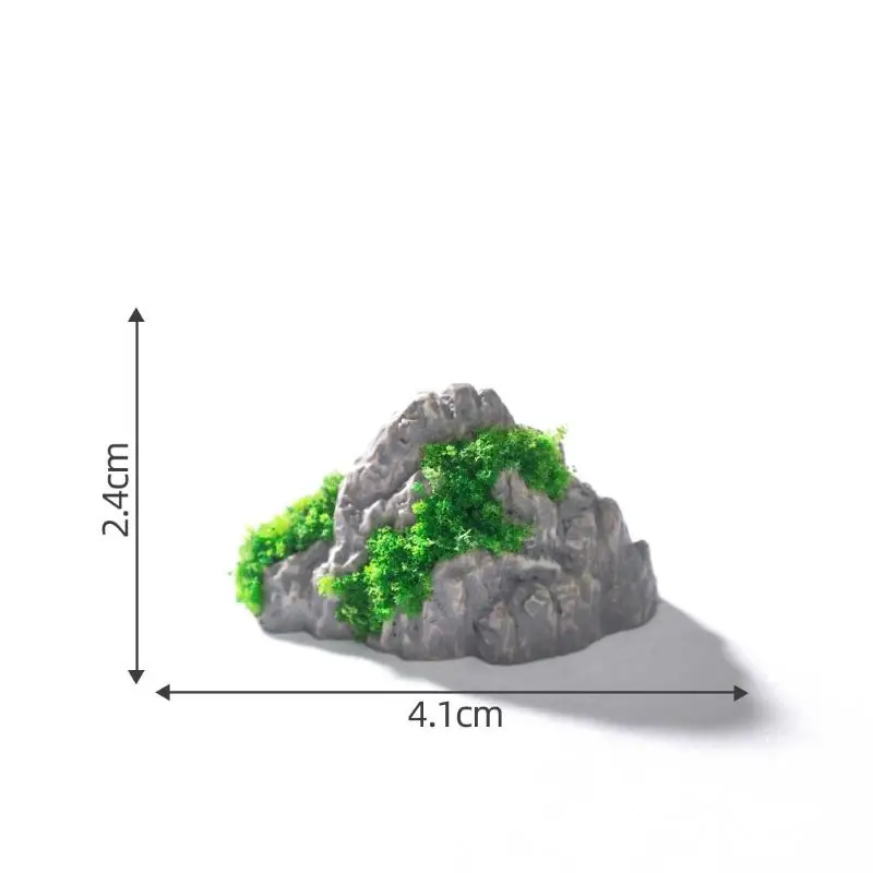 Feengarten Mini-Berg-Ornamente 1/6 Stück Realistische Künstliche Hügelsteine Spielzeug für Bonsai, Schreibtisch- und Heimdekoration – Detail 11