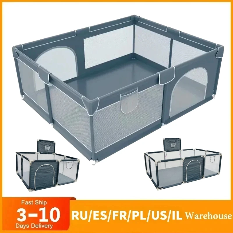 Parque infantil para bebés con protector de espuma, barrera de actividades, parque infantil para niños pequeños, parque infantil, valla de seguridad interior para bebés