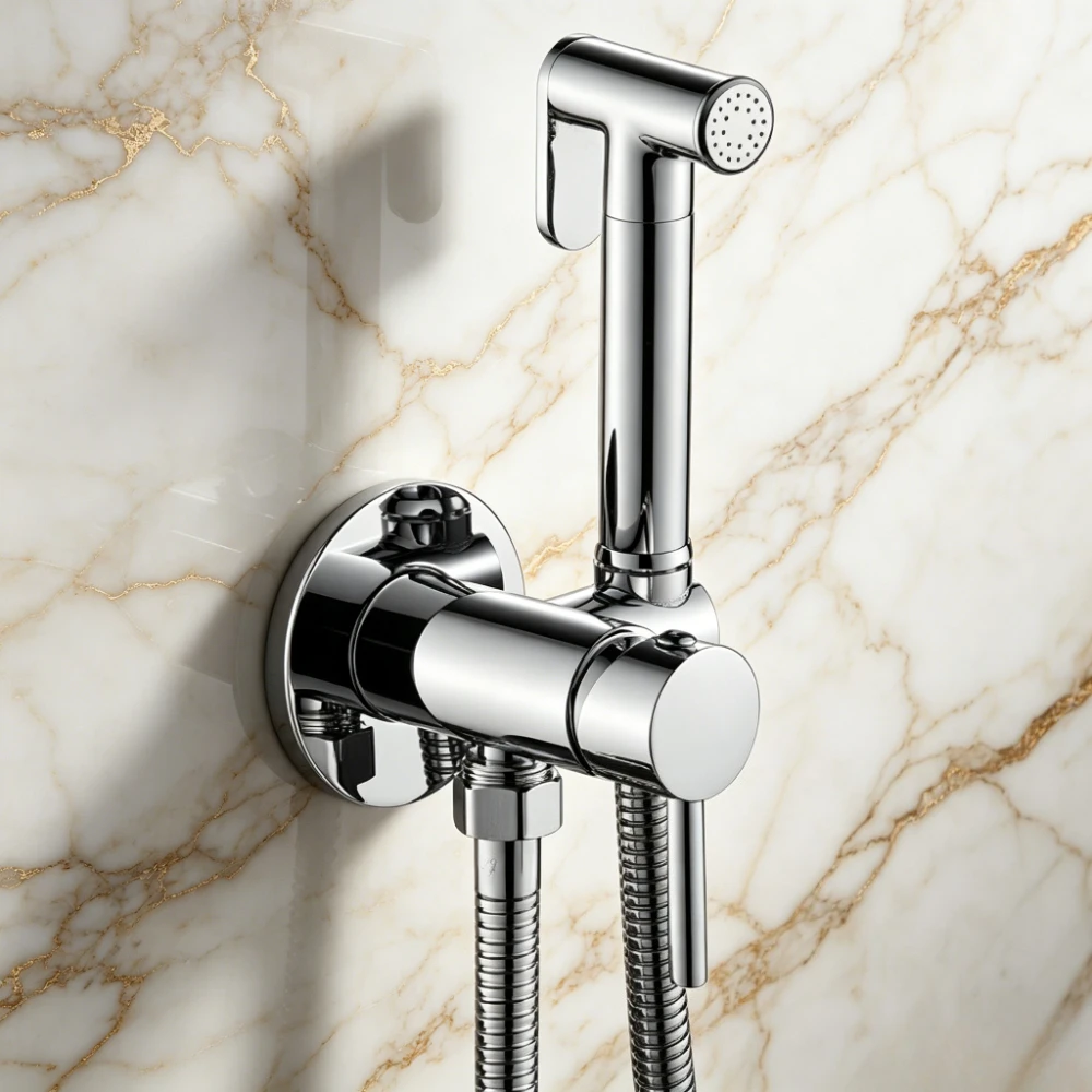 Bathroom Bidet Sprayer Concealed Structure Water Temperature Control Spraying Matched with Toilet for Indoor Sanitary Washing