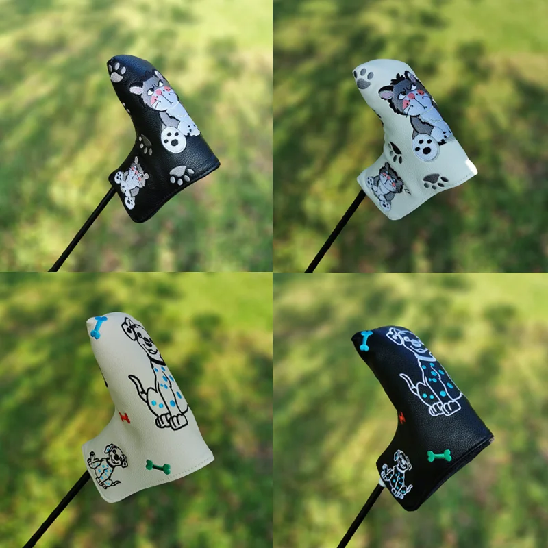 Cartoon animal golf club head cover putter sleeve magnetic closed stable supply, fast shipping