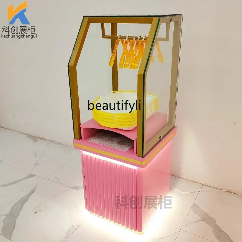 X188Bread Plate Fork Plate Cabinet Cake Shop Side Cabinet Display Rack Bread Display Cabinet