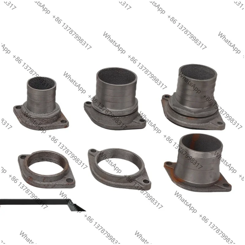 Submersible pump outlet connector 2 inch 3 inch 4 inch sewage pump large to small direct connection two hole flange connector