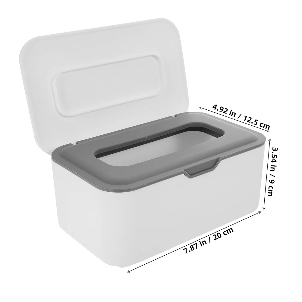 Scatole portaoggetti per salviette ricaricabili da 2 pezzi Porta salviette per bambini Dispenser leggero e durevole Contenitore per salviette per asilo nido da viaggio