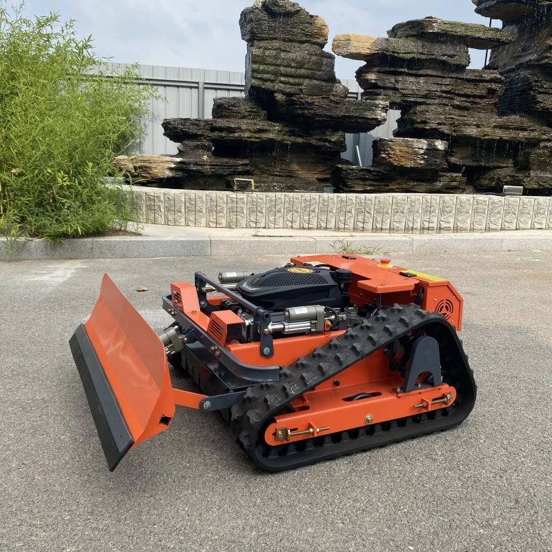 Индивидуальный профессиональный робот для обрезки газона с нажимной лопаткой, многофункциональная газонокосилка для подметания снега, сертифицированный в ЕС продукт