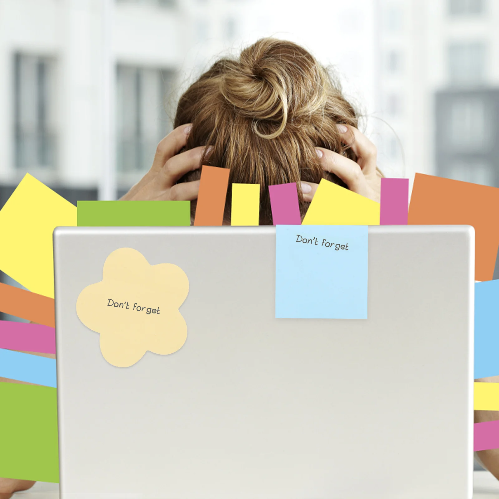 500 قطعة من اللوازم المكتبية الرائعة متعددة الوظائف، كتابة سلسة، زهرة محمولة سهلة التقشير #5