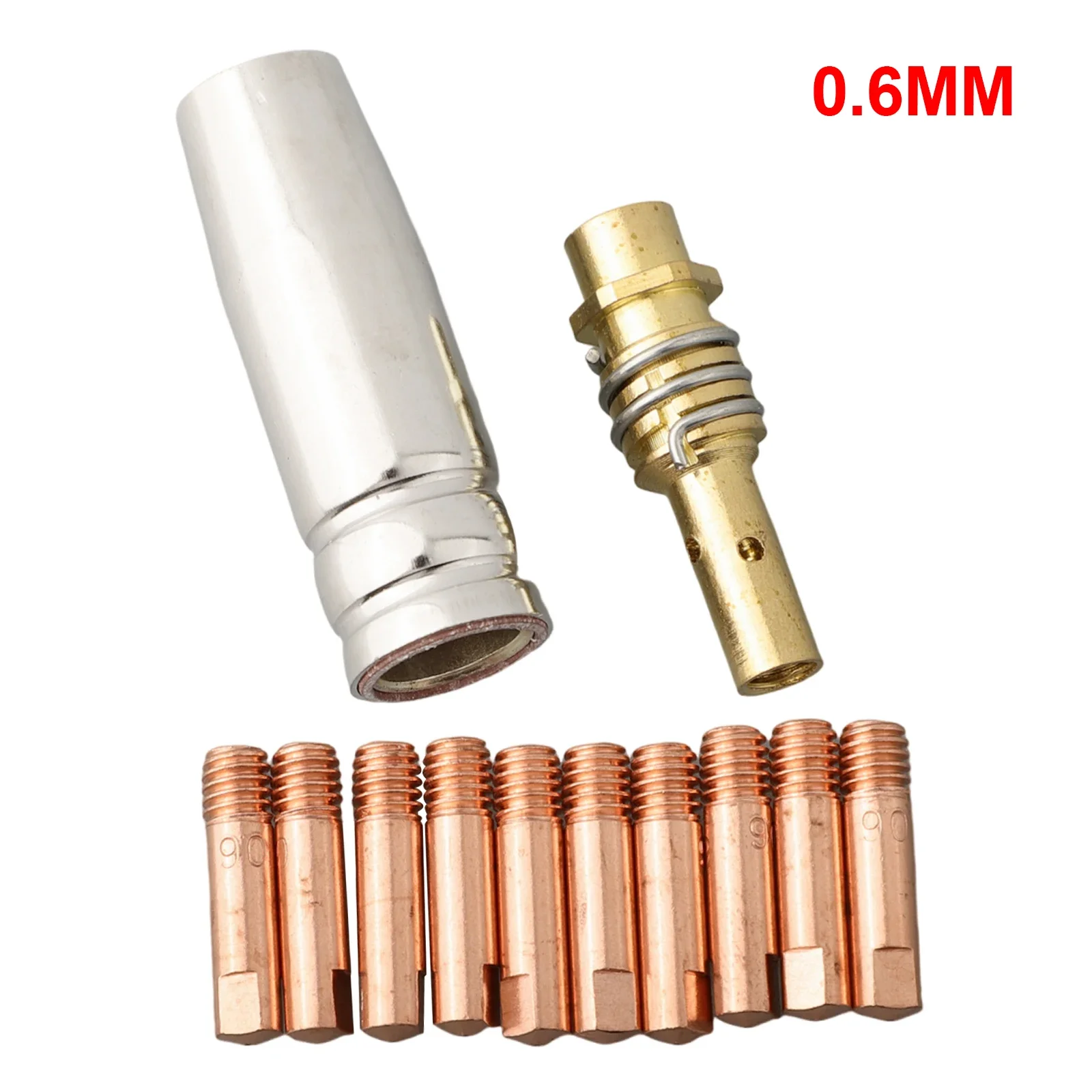 

Nozzle Contacts 0.6/0.8/1.0mm 12pcs Accessories Brackets Holder Kit M6x25mm Tip MB15 MIG Replace Shroud Brand New