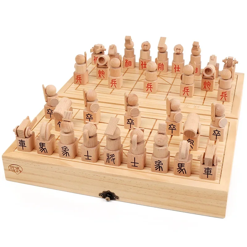 3d Portable Chinese Chess Professional High Quality Chinese Chess Pieces Wood Board Games For Adults Xadrez Jogo Table Games