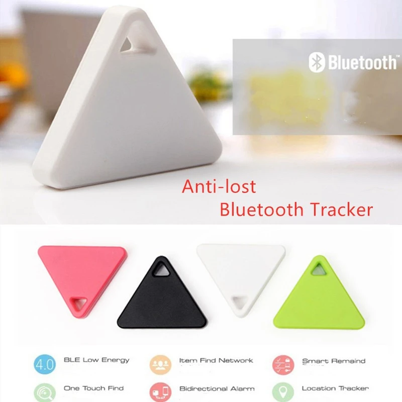 Pet Smart Mini GPS Tracker, Anti-Lost Locator, impermeável, Bluetooth, Triangular, Crianças, Cão, Gato