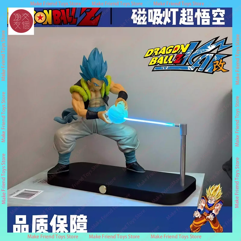 Treayes Super Saiyan Goku Kamehameha Wave Night Light – Magnetic LED Lamp With Adjustable Brightness & Wave Effect (Blue)