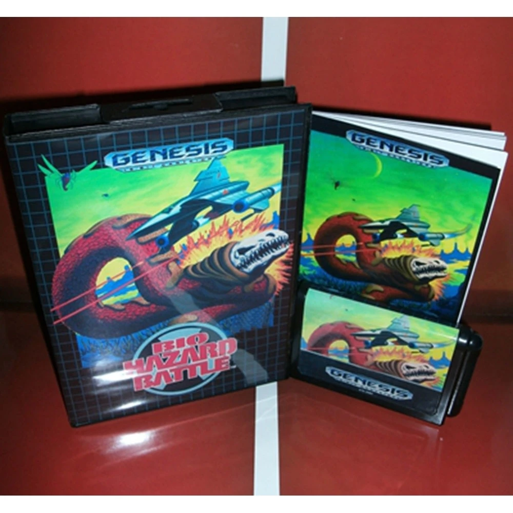 Bio-Hazard Battle 16bit MD Game Card With Retail Box & Manual Book For Sega Mega Drive/ Genesis