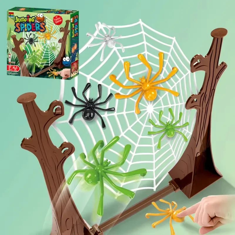 Board Game Battle Catapult Bouncing Spider Toy for Parent-Child Interaction Children's Table Game Party Puzzle Animal Themed
