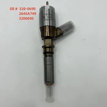 High quality new 320-0690 2645A749 3200690 fuel injector for Caterpillar CAT 323D excavator Perkins engine C6.6