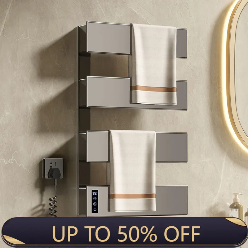 Bathroom Towel Rack Radiator Wall Hanger Multilayer Towels Holder Heater Intelligent Constant Temperature Towels Bars Heaters