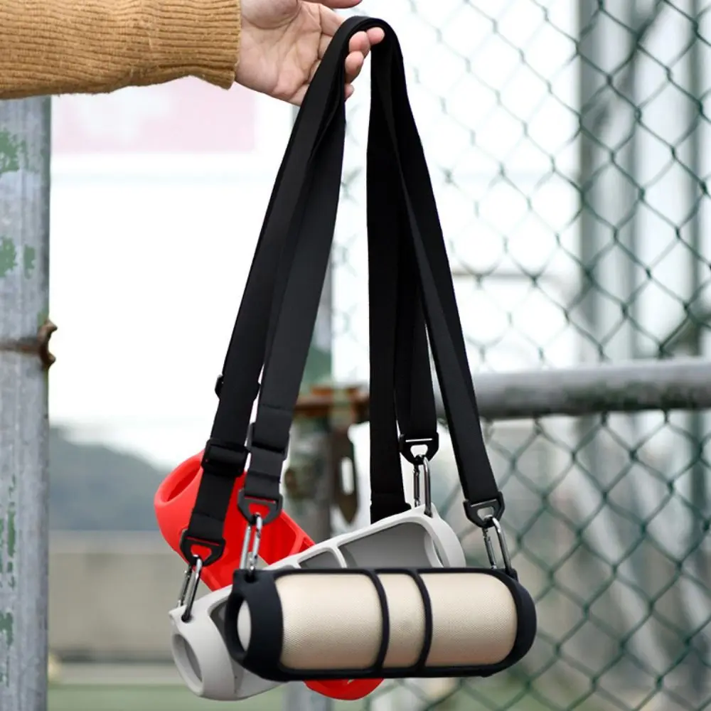 

Silicone Protective Case with Shoulder Strap Anti-Scratch Speaker Carrying Case Shockproof Sleeve Shell for Beats Pill 2024