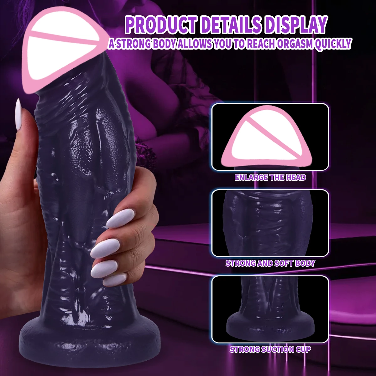 Duże realistyczne dilda, duży penis, zabawka erotyczna dla dorosłych, miękki silikon, przyssawka, duży dildo penis dla kobiet, mężczyzn, gejów, duży masażer penisa.