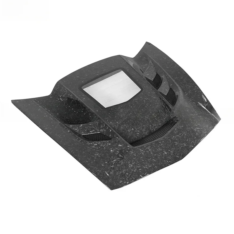 

Upgrade Forged Carbon Fiber Car Hood Bonnet With Glass for C7 Z06